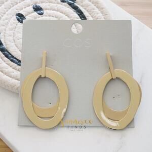 COS Layered Metal Earrings